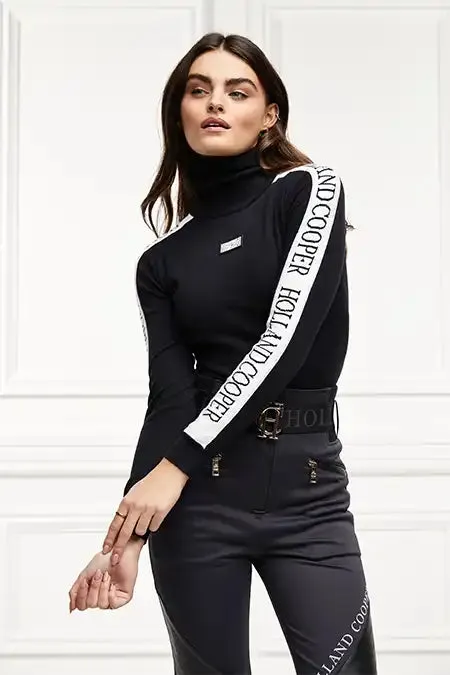 Women Knitwear Holland Cooper Thermal Ski Knit Black Women Knitwear Holland Cooper Thermal Ski Knit Black