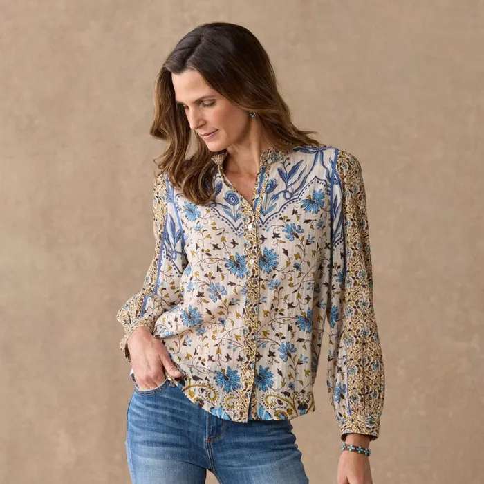 Women Laka Blooms Top Meringue Sundance Catalog Tops Women Laka Blooms Top Meringue Sundance Catalog Tops