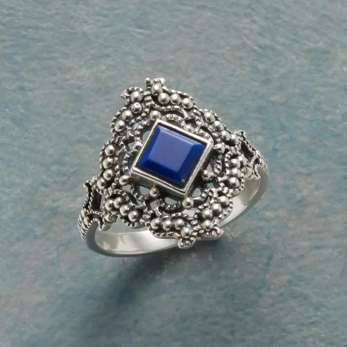 Women Lapis Array Ring Sundance Catalog Rings