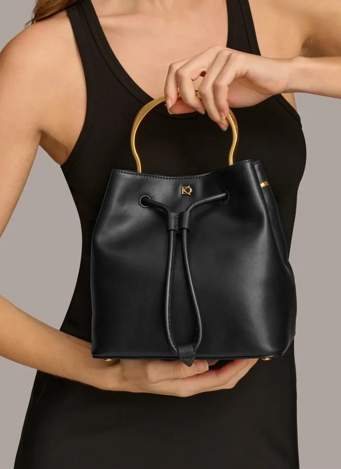 Women LAWRENCE BUCKET BAG Black Donna Karan New York Crossbodies And Satchels Women LAWRENCE BUCKET BAG Black Donna Karan New York Crossbodies And Satchels
