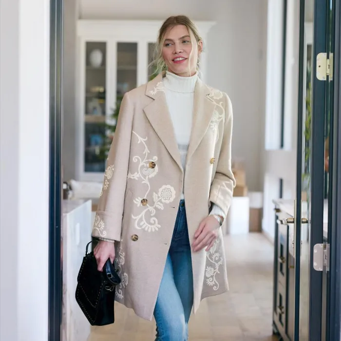 Women Leisel Coat Petite Porcelain Sundance Catalog Petite Styles