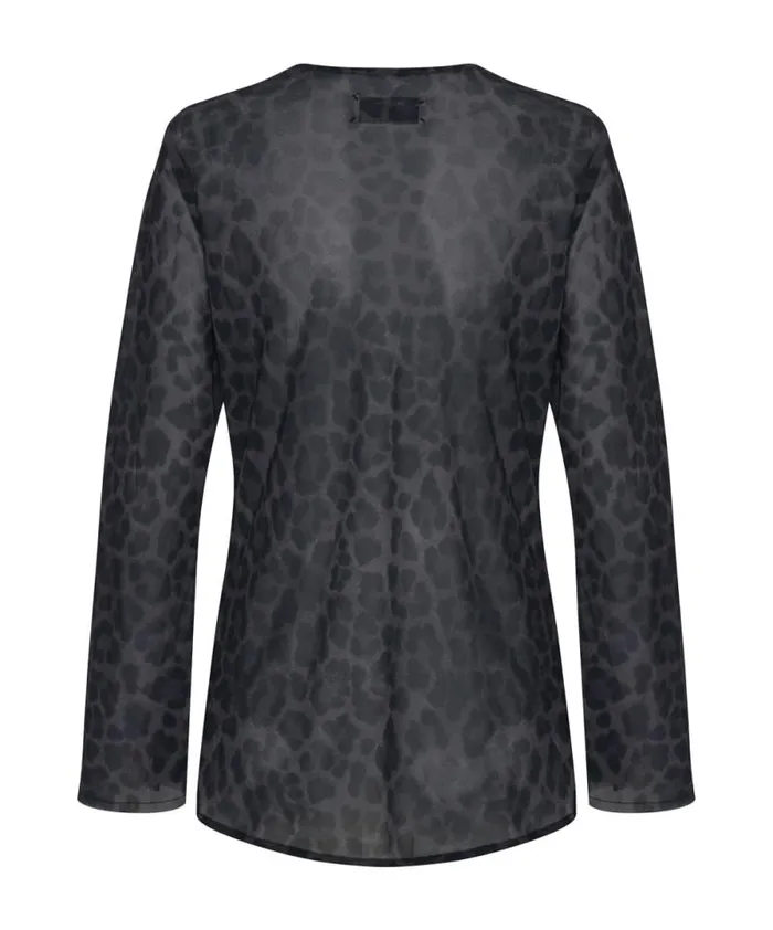 Women LEOPARD FANTASY CHIFFON LONGSLEEVE TOP One Teaspoon Tops Women LEOPARD FANTASY CHIFFON LONGSLEEVE TOP One Teaspoon Tops