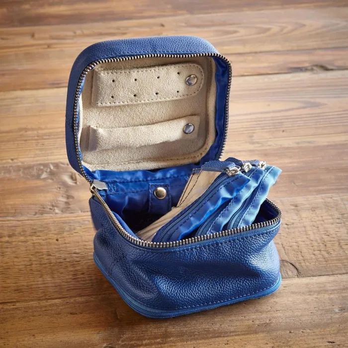 Women Letter Perfect Jewelry Case Blue Sundance Catalog Jewelry Storage