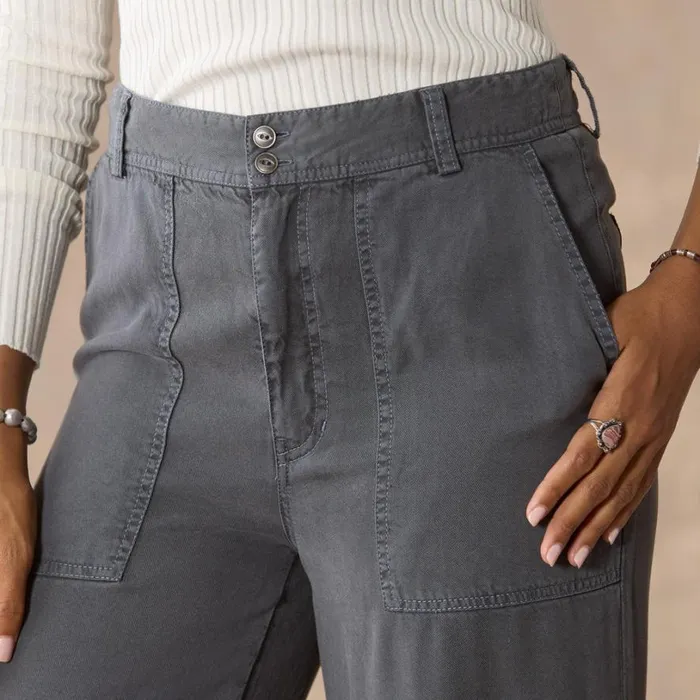 Women Linden Tencel Pants Slate Sundance Catalog Pants and Shorts Women Linden Tencel Pants Slate Sundance Catalog Pants and Shorts