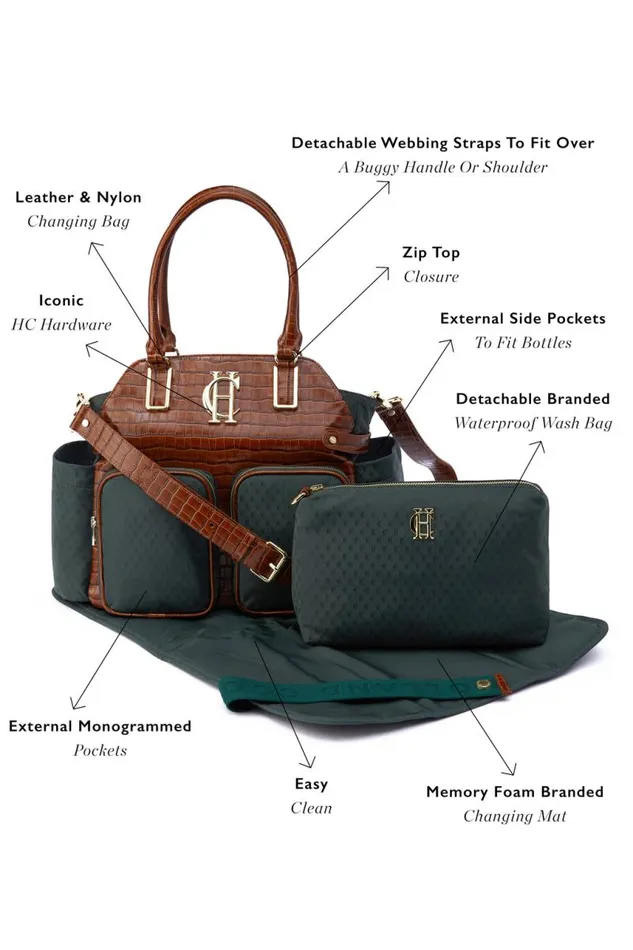 WomenLittle Bags Holland Cooper Thames Changing Bag Racing Green