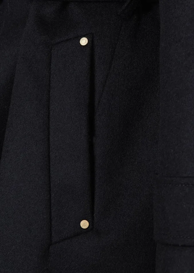 WomenLittle In Stock Tailoring Holland Cooper Wrap Coat Soft Black