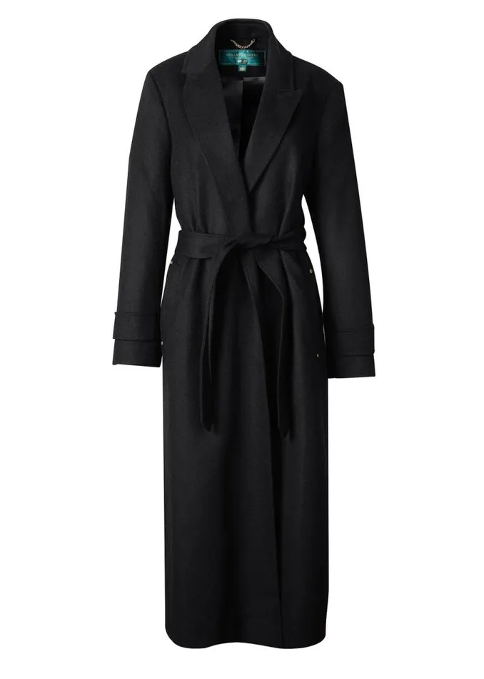 WomenLittle In Stock Tailoring Holland Cooper Wrap Coat Soft Black
