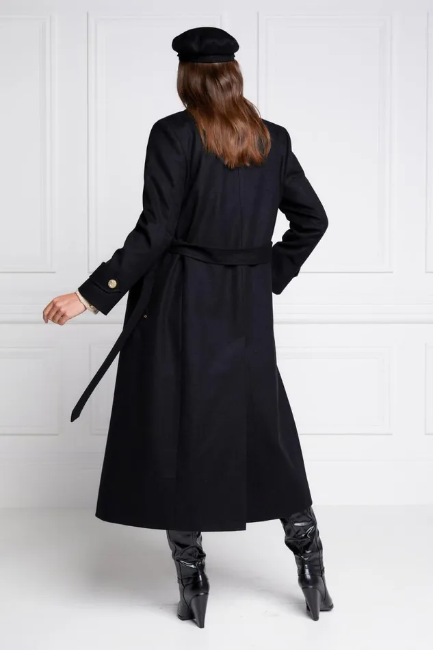 WomenLittle In Stock Tailoring Holland Cooper Wrap Coat Soft Black