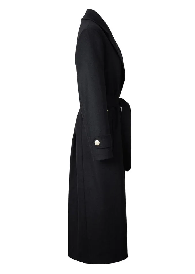 WomenLittle In Stock Tailoring Holland Cooper Wrap Coat Soft Black