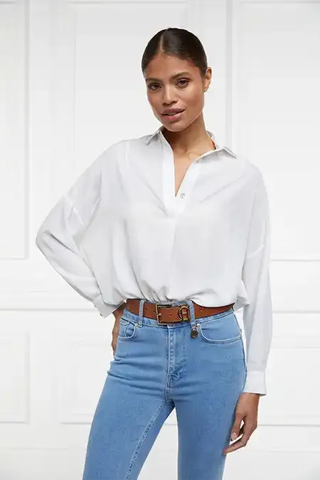 WomenLittle Shirts and Blouses Holland Cooper Cameron Shirt White WomenLittle Shirts and Blouses Holland Cooper Cameron Shirt White