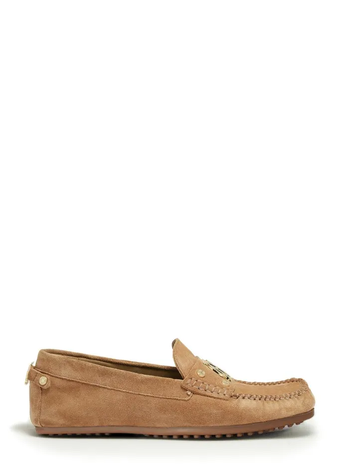 Women Loafers Holland Cooper The Driving Loafer Taupe