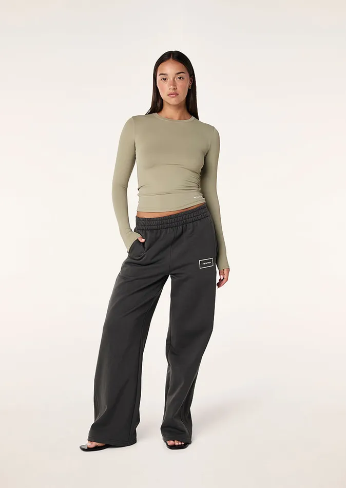 Women LongSleeveTops PE Nation FOUNDATION LONG SLEEVE TOP IN SILVER SAGE