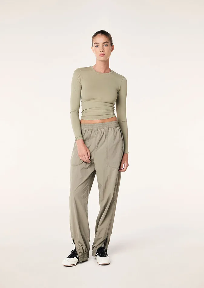 Women LongSleeveTops PE Nation FOUNDATION LONG SLEEVE TOP IN SILVER SAGE