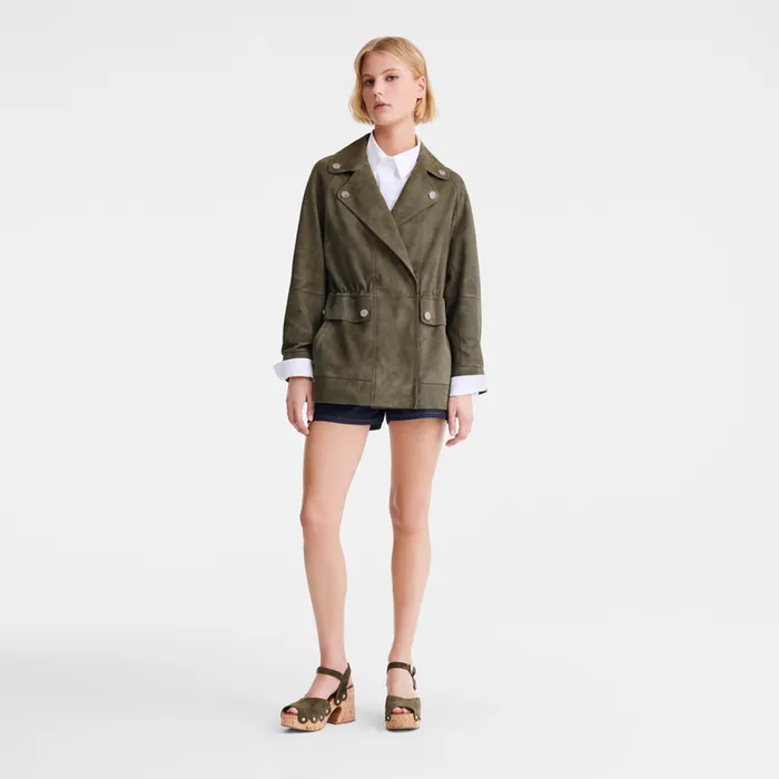 Women Longchamp Safari jacket Khaki Coats and Jackets Women Longchamp Safari jacket Khaki Coats and Jackets