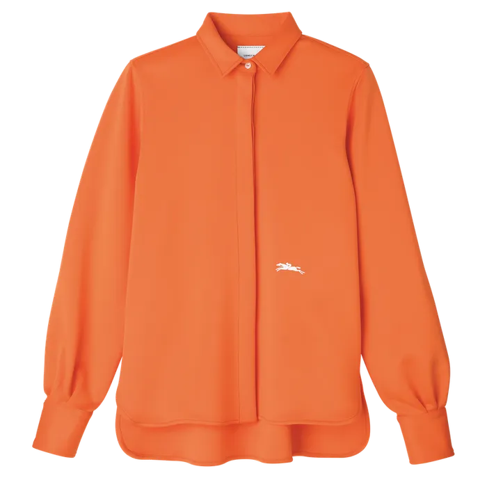 Women Longchamp Shirt Orange Tops and Blouses
