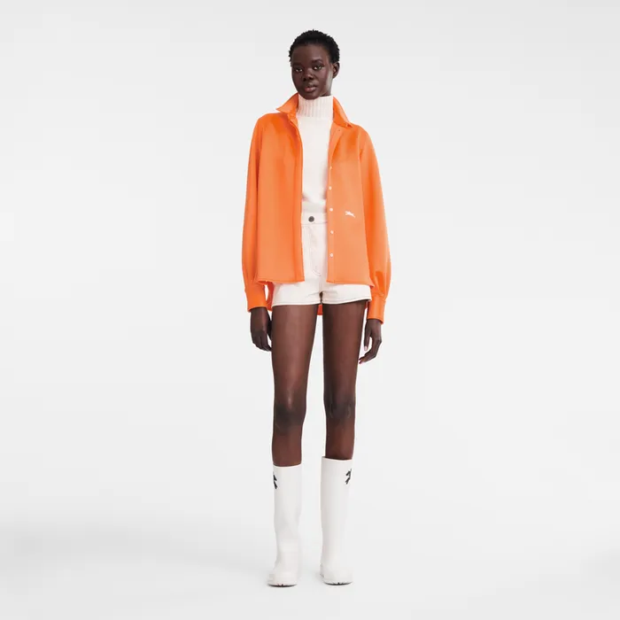 Women Longchamp Shirt Orange Tops and Blouses Women Longchamp Shirt Orange Tops and Blouses