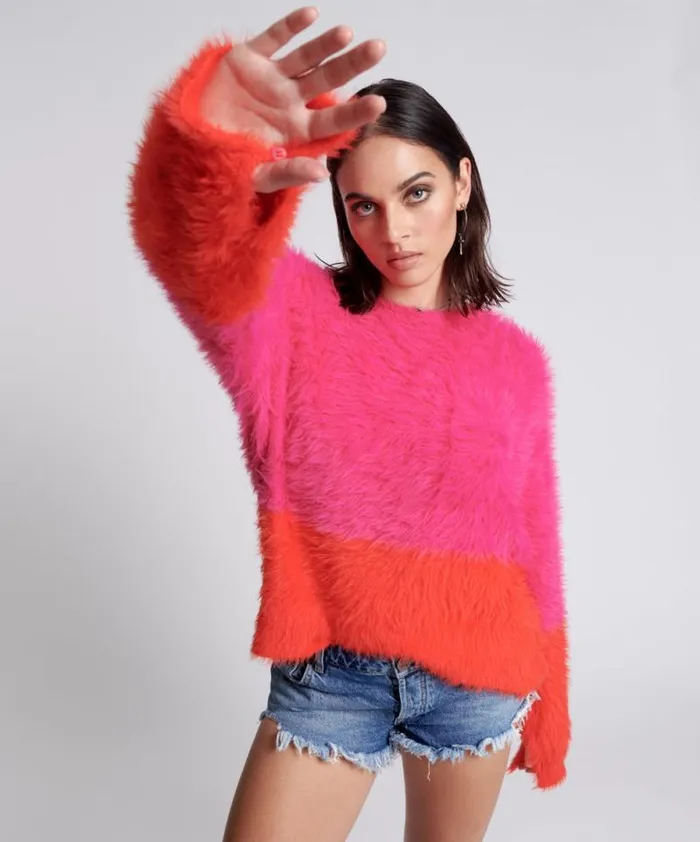 Women LOST SIGNAL COLOUR BLOCK SWEATER One Teaspoon Knitwear Women LOST SIGNAL COLOUR BLOCK SWEATER One Teaspoon Knitwear