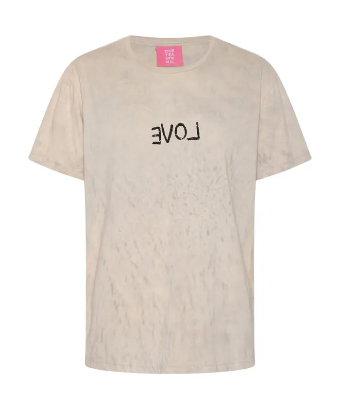 Women LOVE STAINED ORGANIC COTTON CREW TEE One Teaspoon Graphic Tees Women LOVE STAINED ORGANIC COTTON CREW TEE One Teaspoon Graphic Tees