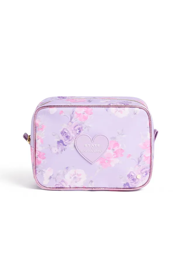 Women LoveShackFancy Bags and Travel State Travel Pouch Set Happy Thoughts