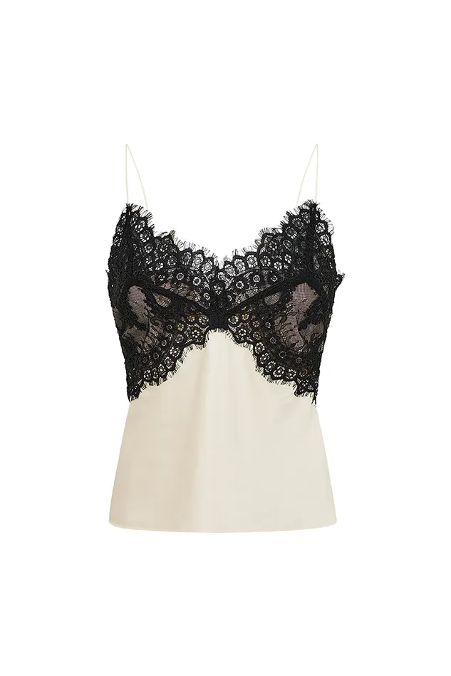 Women LoveShackFancy Tops Talulah LaceTrimmed Cami Top Cream
