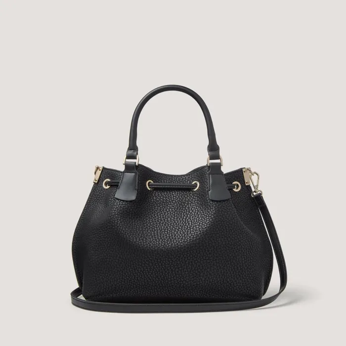 Women Lucia Drawstring Handbag Black Fiorelli Grab Bags