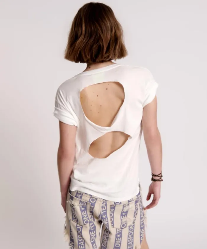 Women LUCKY 8 FINE RIB BOYFRIEND TEE One Teaspoon Tees and Tanks Women LUCKY 8 FINE RIB BOYFRIEND TEE One Teaspoon Tees and Tanks
