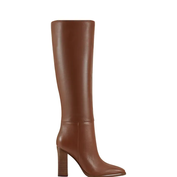 Women Marc Fisher Boots and Booties Lannie Dress Boot Medium Natural