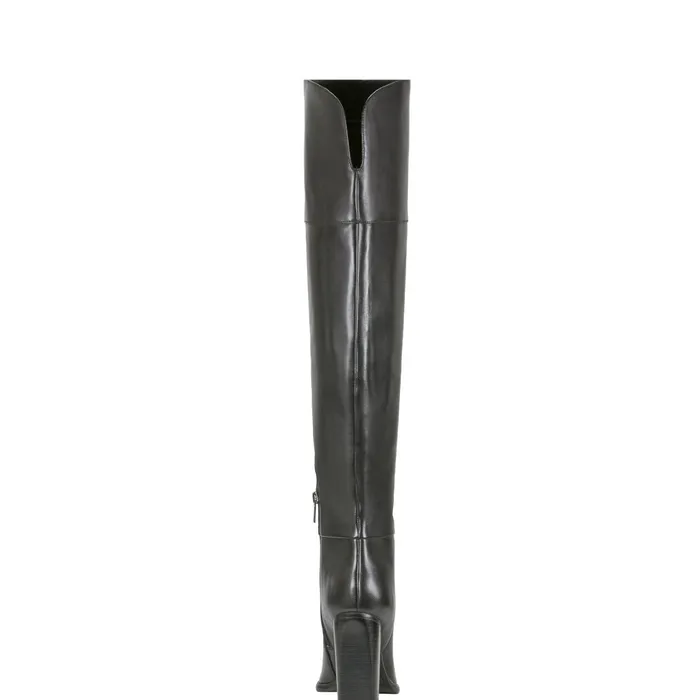 Women Marc Fisher Boots and Booties Lasli Over The Knee Boot Black Leather