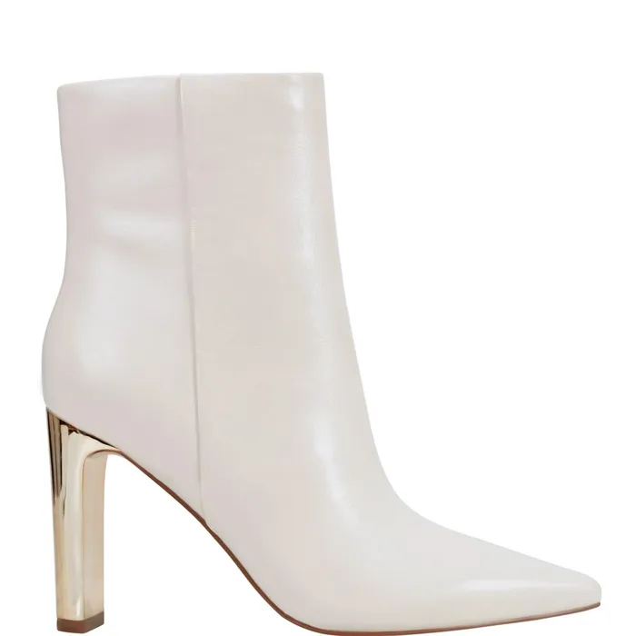 Women Marc Fisher Boots and Booties Talyna Dress Bootie Chic Cream Leather