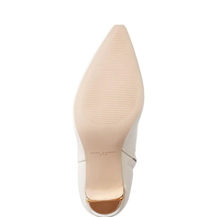 Women Marc Fisher Boots and Booties Talyna Dress Bootie Chic Cream Leather
