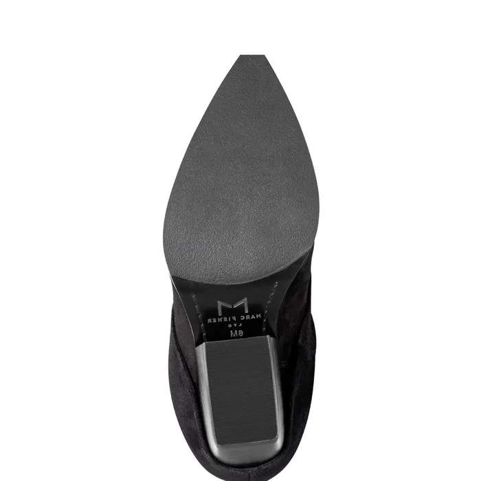 Women Marc Fisher Boots Calysta Block Heel Pointy Toe Boot Black