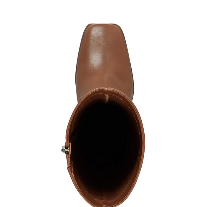 Women Marc Fisher Boots Dreeam Block Heeled Boot Tan Leather