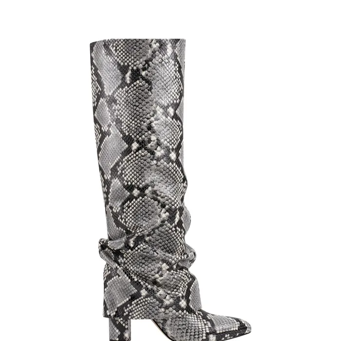 Women Marc Fisher Boots Lalita Foldover Dress Boot Snake Print