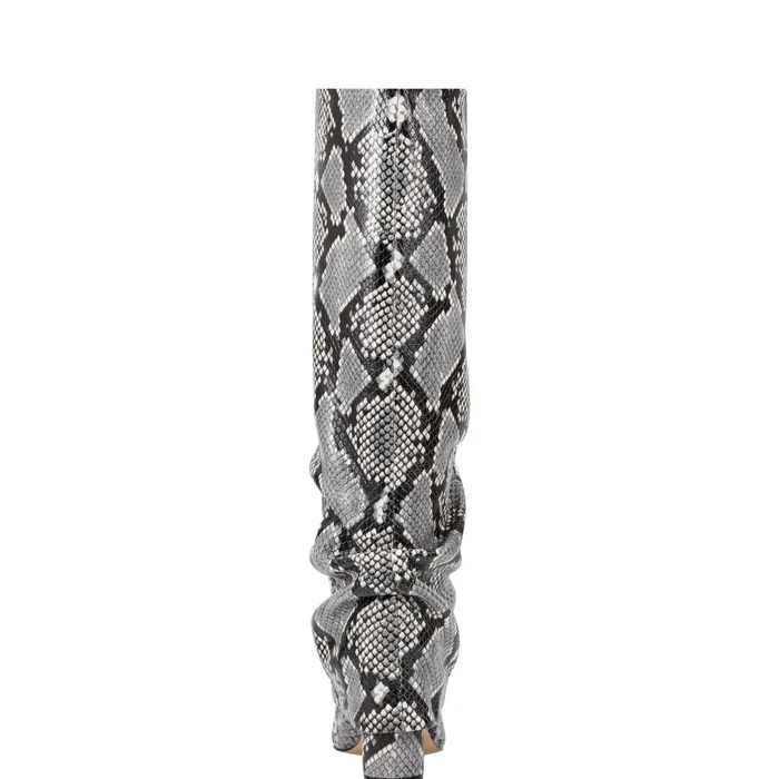 Women Marc Fisher Boots Lalita Foldover Dress Boot Snake Print