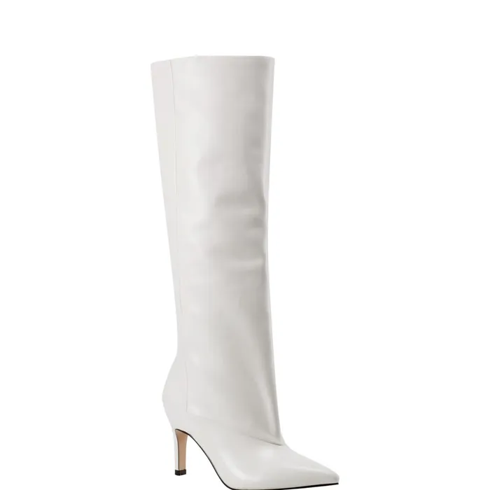 Women Marc Fisher Dress Boots Gentle Dress Boot Ivory Leather
