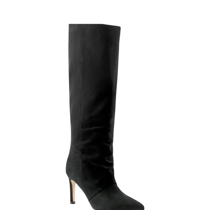 Women Marc Fisher Dress Boots Narysa Dress Boot Black Suede