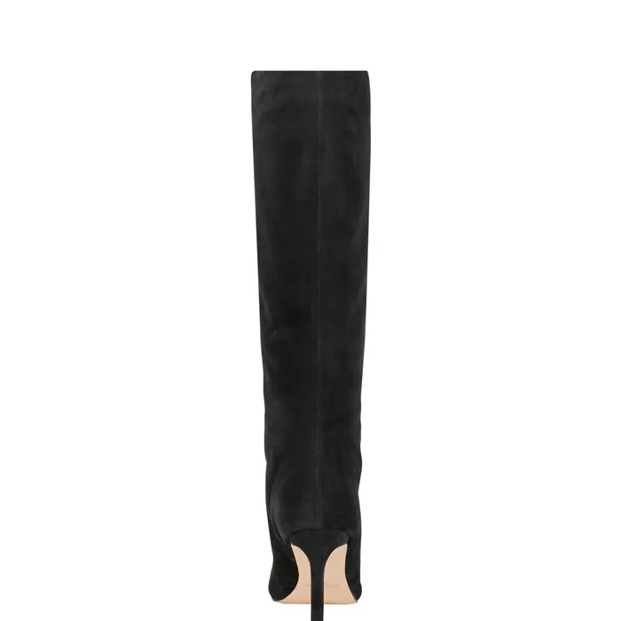 Women Marc Fisher Dress Boots Narysa Dress Boot Black Suede