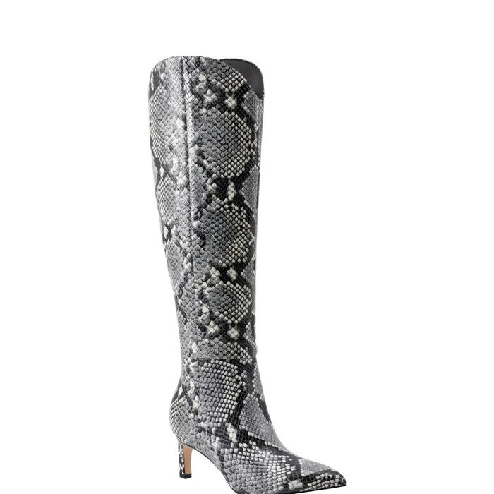 Women Marc Fisher Dress Boots Quinnie Dress Boot Snake Print
