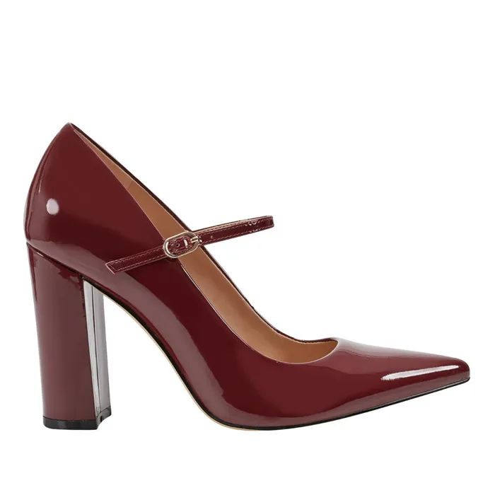 Women Marc Fisher Heels and Pumps Artie Mary Jane Pump Red Patent Leather