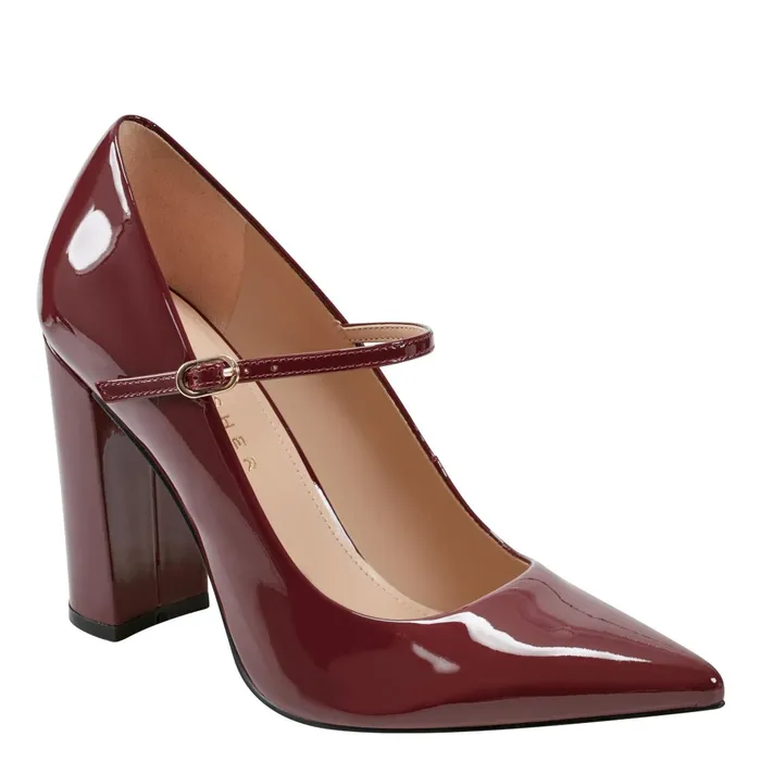 Women Marc Fisher Heels and Pumps Artie Mary Jane Pump Red Patent Leather