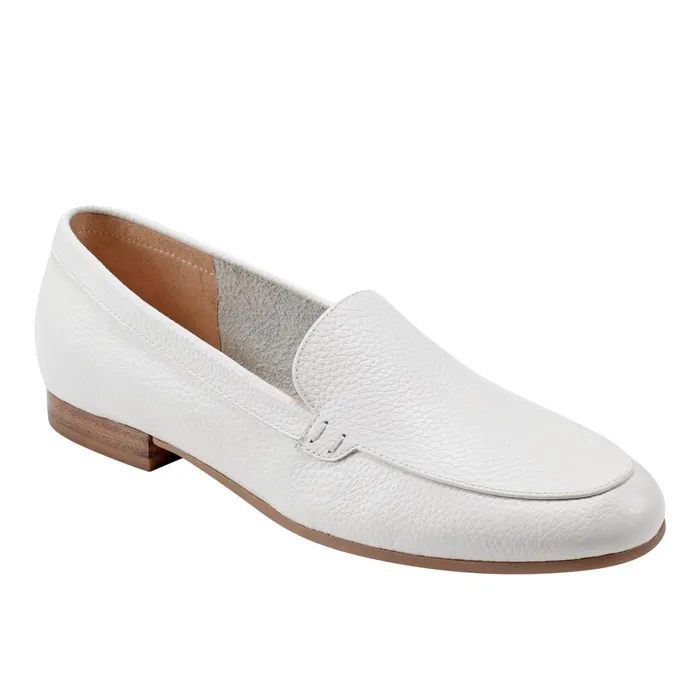 Women Marc Fisher Loafers and Flats Docida Loafer Chic Cream Leather