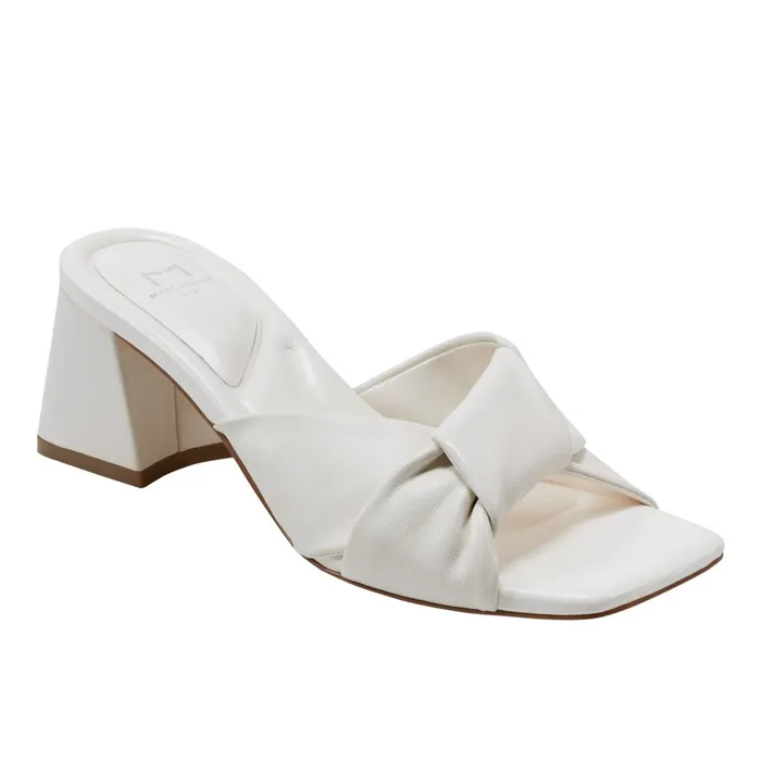 Women Marc Fisher Sandals Calia Block Heel Sandal Ivory
