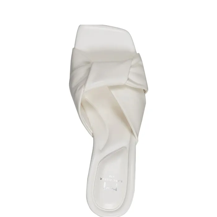 Women Marc Fisher Sandals Calia Block Heel Sandal Ivory