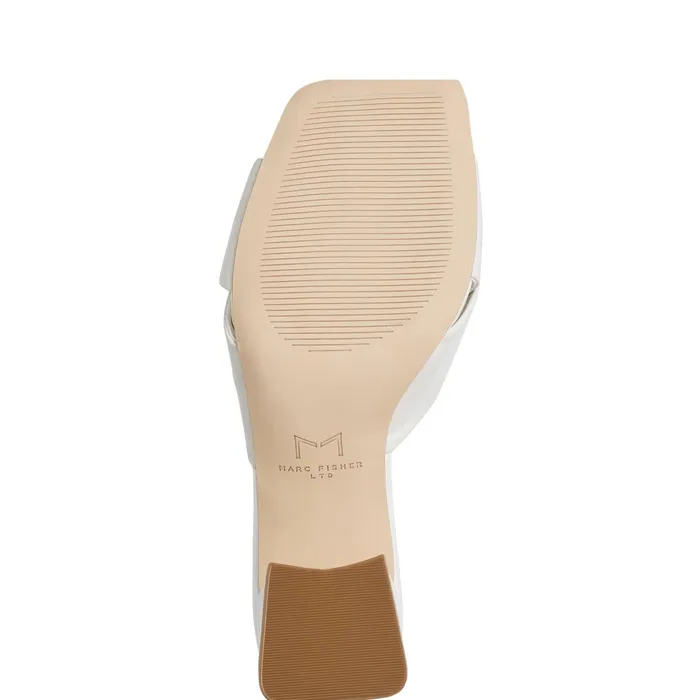 Women Marc Fisher Sandals Calia Block Heel Sandal Ivory