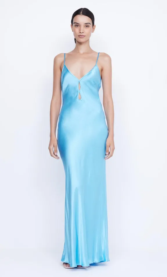 Women MARGAUX KEYHOLE DRESS 8211 TOPAZ BLUE Bec Bridge Wedding Guest