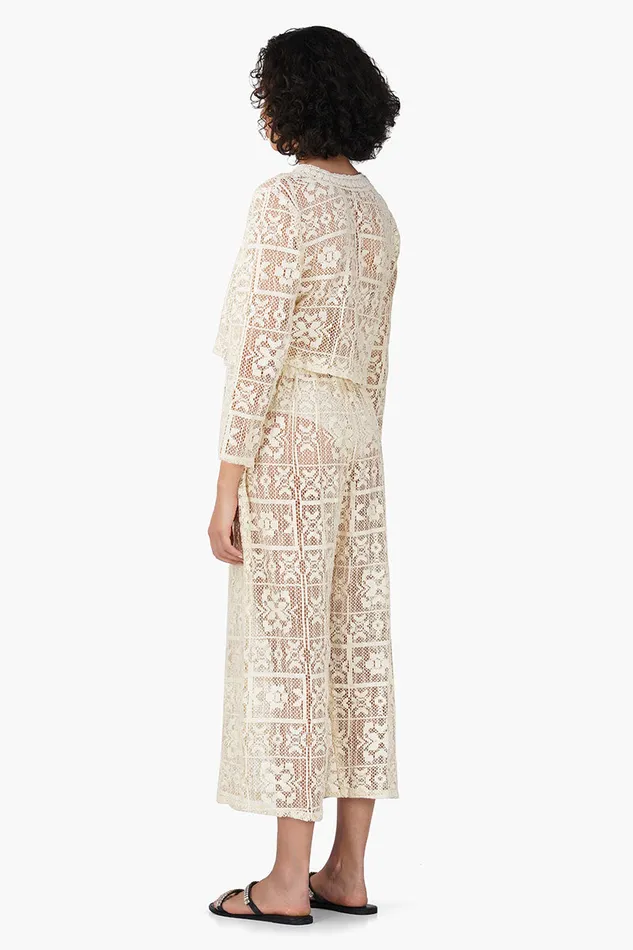 Women Margot Lace Crochet Coord Set Coverups America and Beyond