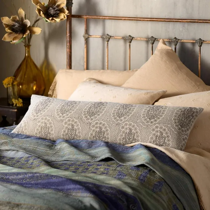 Women Marigold Winfleur Block Print Pillow Sundance Catalog Decor
