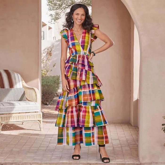 Women Marisol Motion Dress Madras Sundance Catalog Dresses and Jumpsuits