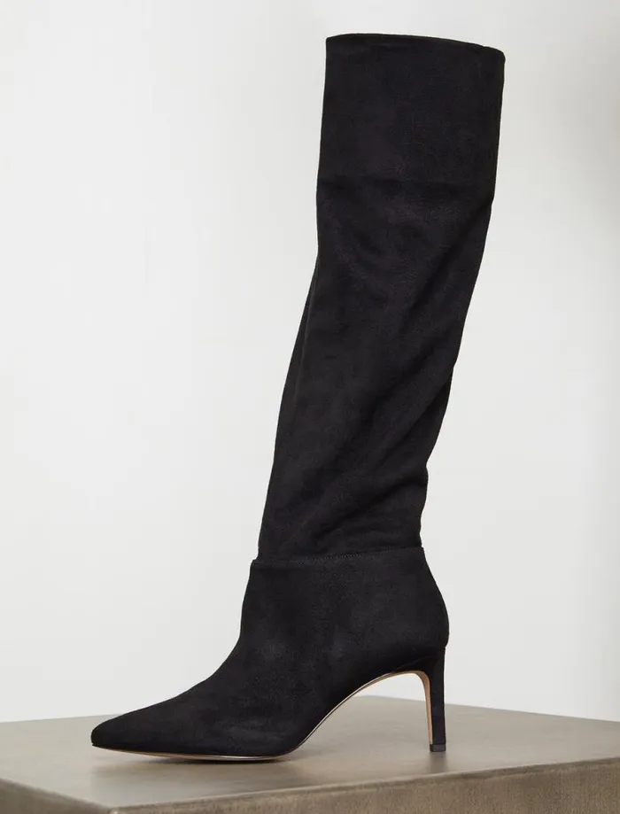 Women Marlo Boot Black Micro Suede BCBG Shoes Women Marlo Boot Black Micro Suede BCBG Shoes