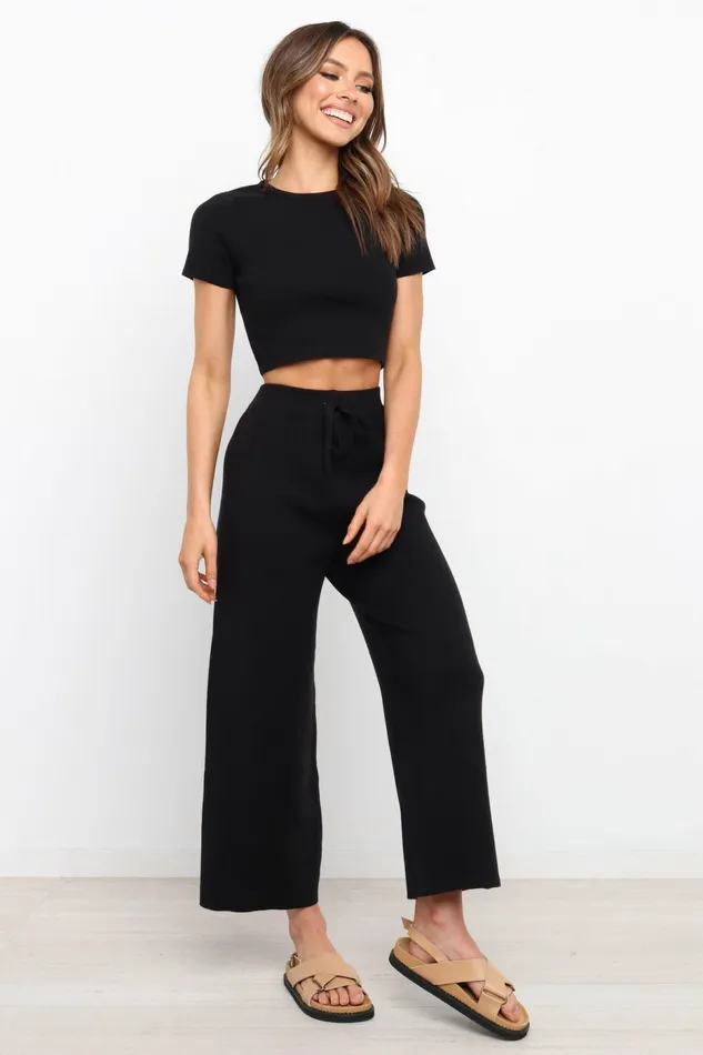 Women Matching Sets Petal and Pup Ayers Set Black